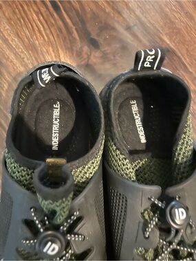 Indestructible Women's Olive Green Knit Slip-On Sneakers